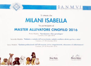 Master Allevatore Cinofilo 2016